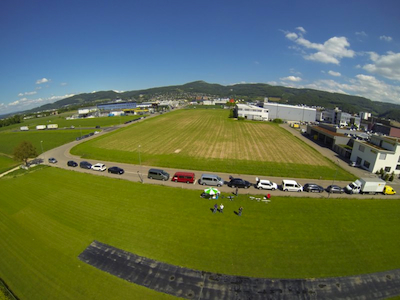 Flugplatz von einer Drohne fotografiert (c)M.Hauser
